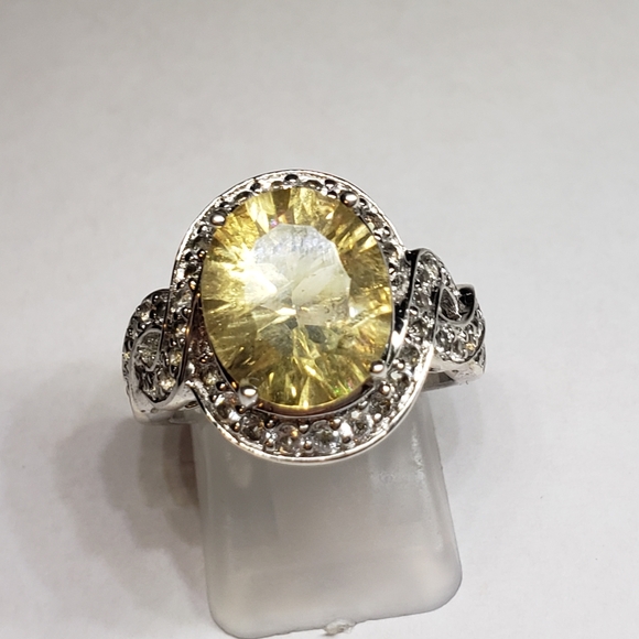 Victoria Wieck Jewelry - Victoria Wieck Vintage Authentic Citrine and Topaz Halo Ring